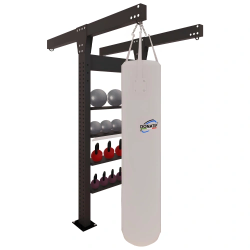 Structure multifonctionnelle avec sac de frappe - SC10 | Sur mesure - Vue complète de l’utilisation