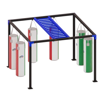 Structure with Ladder and Bags - SC120 | Professional - Front View