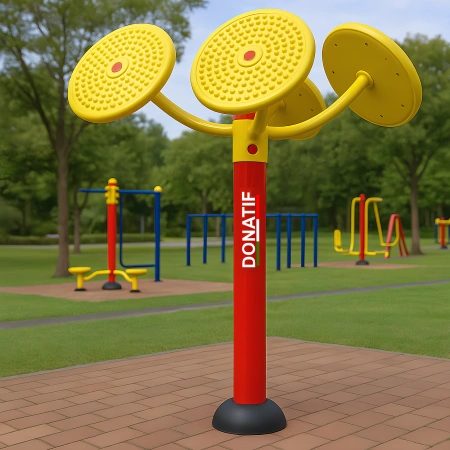 Rueda de brazo de fitness al aire libre - COA540 | Profesional - Vista correcta - Uso