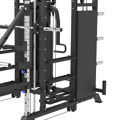 Rack Palestra Completo - MR200 | Cavi, Smith, Leg Press - Visuale Pin Caricamento