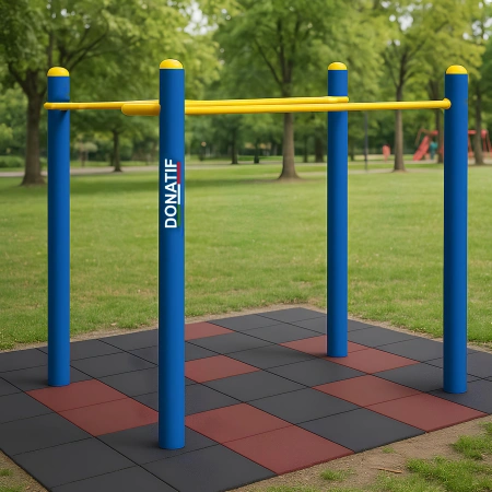 Parallel Bars Fitness Equipment Outdoor - COA680 - Visuale nel Parco