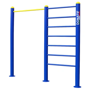 Outdoor Pull-Up Bar and Wall Bar - COA690 | Professional - Full View