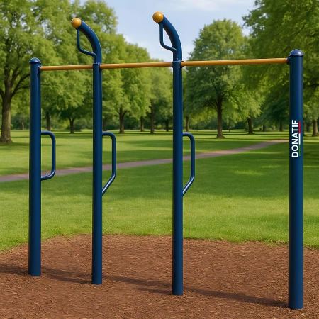 Barre Parallele Doppie - Struttura Multifunzione - COA810 - Visuale Completa Parco