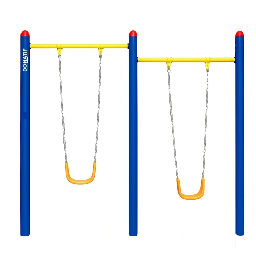 Balançoire de jardin double - COA760 | Professionnel - Vue de face