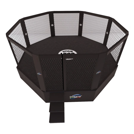 Gabbia MMA Ottagonale con Piattaforma - Rialzata 1 mt | Lotta - Visuale dall'Alto