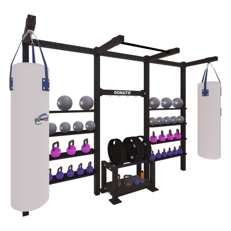 Multi-Station Rack with Bags - SC100 | Professional - Side View