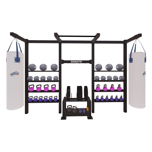 Multi-Stationen-Rack mit Taschen - SC100 | Professionell - Frontstruktur