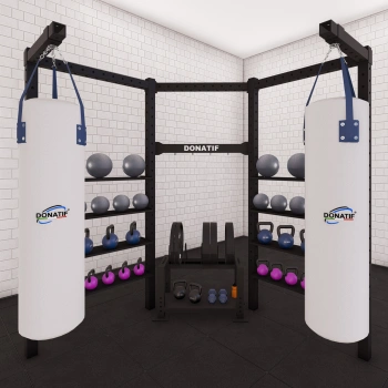 Multi-Station Rack with Bags - SC110 | Space Saver - Full View 2