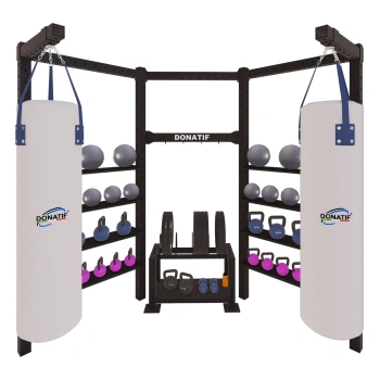 Multi-Station Rack with Bags - SC110 | Space Saver - Full View