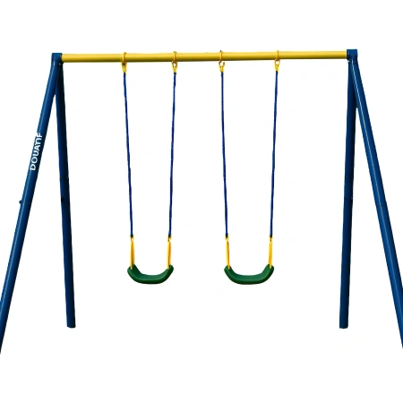 Doppelschaukel für Spielplatz - COA770 | Professionell - Vorderansicht