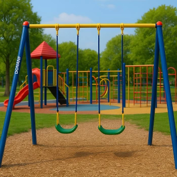 Double Swing for Playground - COA770 | Professional - Front View 2