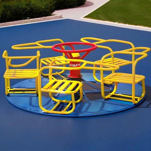 Giostrina con Piattaforma a 5 Posti - COA990 | Professionale - Visuale nel Parco