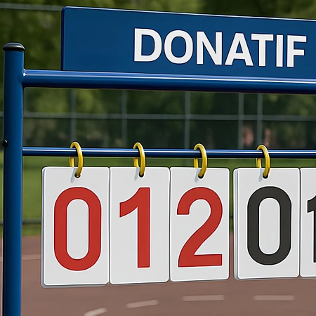 Tableau d’affichage extérieur pour le basket-ball - COG40 | Professionnel - visuel sur les chiffres