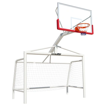 Struttura 2 in 1 Basket e Calcio - COG210 | Professionale - Visuale Laterale