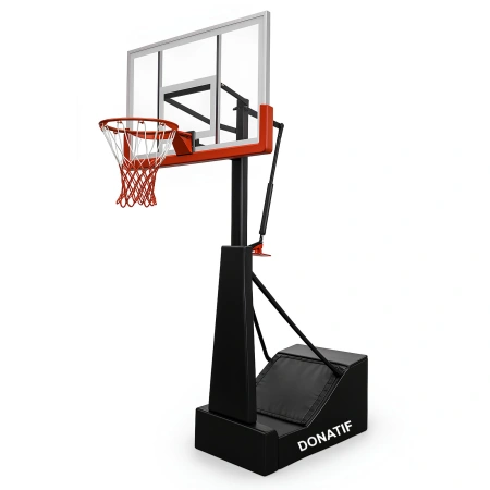 Soporte de baloncesto de altura ajustable COG100 | Profesional - Vista lateral