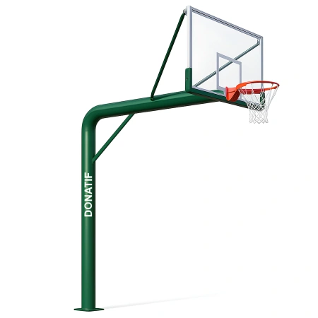 Sistema Basket Outdoor a Palo Singolo COG120 | Professionale - Visuale Completa