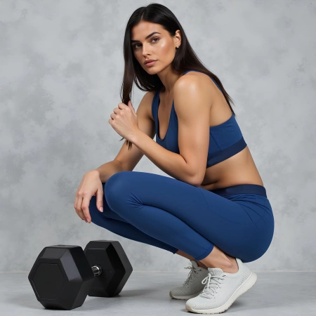 Guidon hexagonal caoutchouté de 37,5 kg - Professionnel - Utilisation visuelle