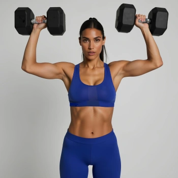 Rubberized Hexagonal Dumbbell 52.5 Kg - Professional - Full View 2