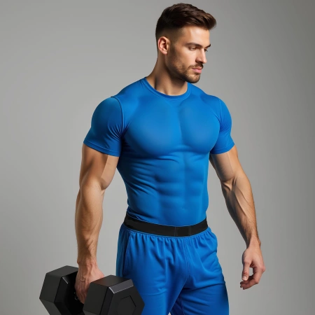 Mancuerna hexagonal engomada de 70 kg - Profesional - Uso visual