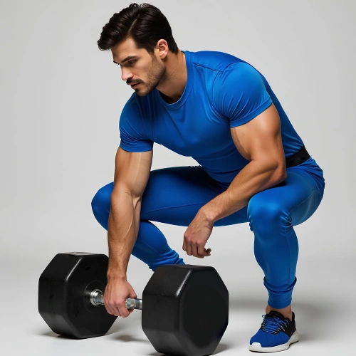 Manubrio Esagonale Gommato da 80 Kg -...