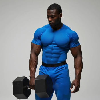 Guidon hexagonal caoutchouté 125 kg - Professionnel - Vue d’ensemble 2