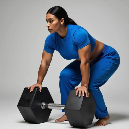 Manubrio Esagonale Gommato da 200 Kg - Professionale