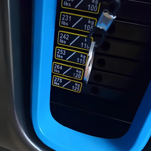 Leg Extension and Prone Leg Curl - X6 | Rimini Wellness 2024 - Close-up view of the Adjustment Pin