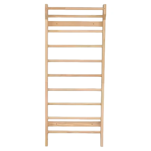 Schwedische Sprossenwand aus Holz - S10 | Professionell - Vorderansicht