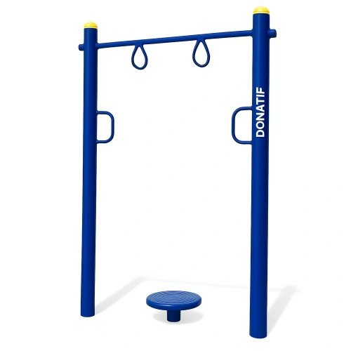 Anneaux et torsades de street workout - COA380 | Professionnel - Vue de gauche