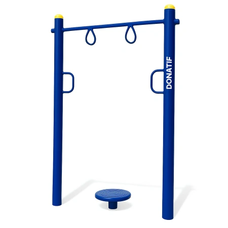 Street Workout Ringe & Twister - COA380 | Professionell - Ansicht von links