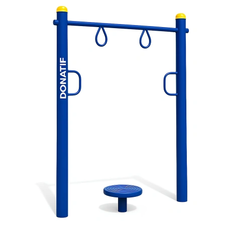 Anneaux et torsades de street workout - COA380 | Professionnel - Vue de droite