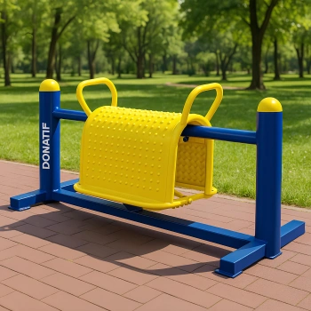 Cavallo a Dondolo Outdoor - COA410 | Professionale - Visuale da Destra 2