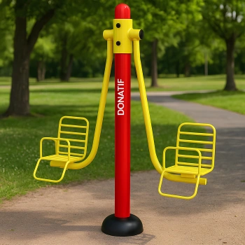 Dondolo da Giardino per Bambini - COA590 | Professionale - Visuale sulla Destra 2