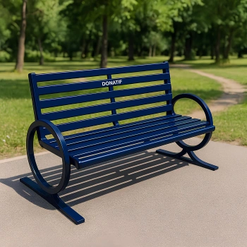 Panchina Rondine per Outdoor - COA650 | Professionale - Visuale Completa 2