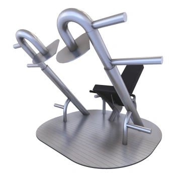 Leg Press in Acciaio Inox 316 - A316 | Macchinario Eterno - Visuale Completa