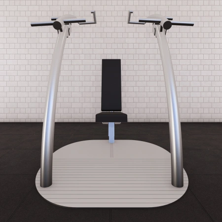 316 Edelstahl-Latmaschine - A316 | Eternal Machine - Frontansicht Fitnessstudio