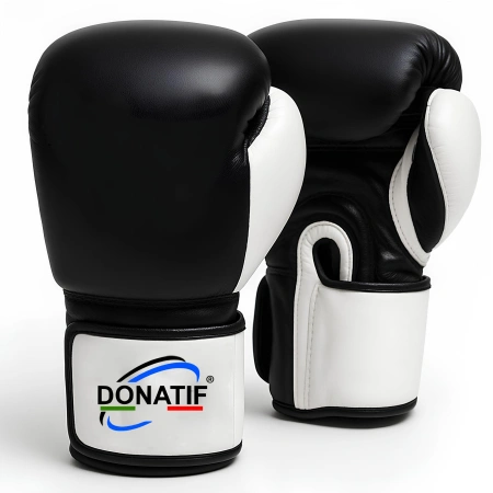 Gants de boxe en cuir véritable - GB3 | Professionnel - Vue de face