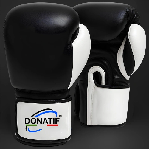 Gants de boxe en cuir véritable - GB3 | Professionnel - Boxe Fond Visuel