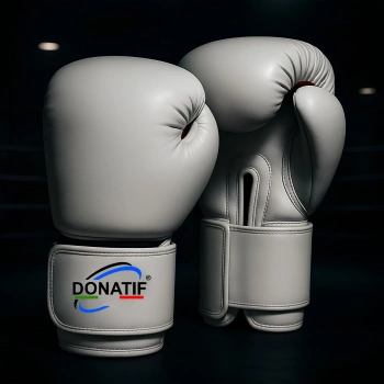 Guantoni da Boxe Classici Bianchi - GB17 | Personalizzabili - Visuale Completa 2