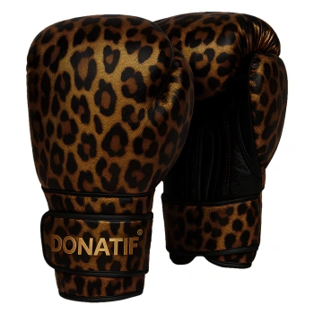 Guantoni da Boxe Design Leopardato - GB18 | Professionali - Visuale Completa