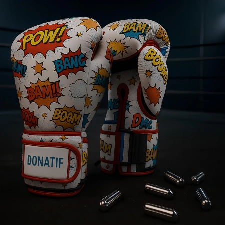 Guantes de boxeo con diseño de dibujos animados - GB30 | Profesional - Uso