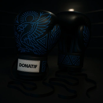 Guantoni da Boxe con Lacci - GB37 | Personalizzabili - Visuale Frontale 2
