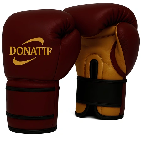 Guantes de Boxeo Burdeos - GB42 | Profesional - Vista completa