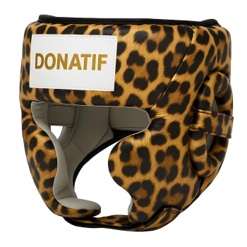 Casco da Boxe con Design Leopardato - CX4 | Professionale - Visuale Completa