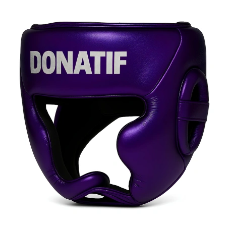 Casco Boxe Viola Effetto Specchiato - CX5 | Professionale - Visuale Laterale