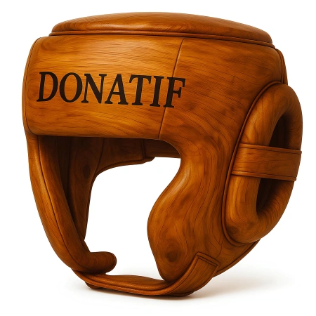 Casco de Boxeo Efecto Madera - CX18 | Profesional - Vista completa