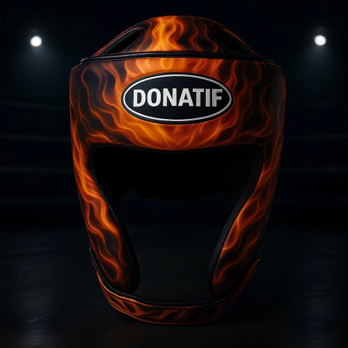 Casco da Boxe Design Fiamme di Fuoco - CX22 | Professionale - Utilizzo