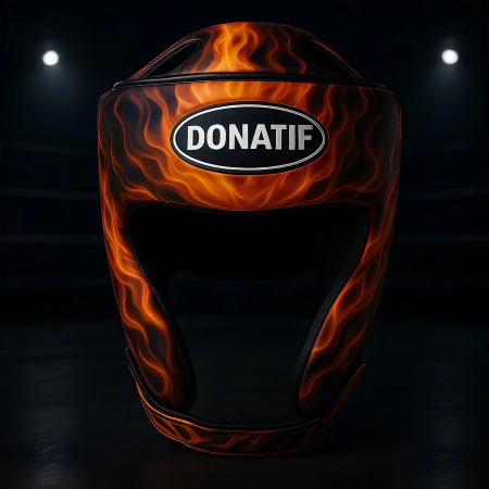 Casco da Boxe Design Fiamme di Fuoco - CX22 | Professionale - Utilizzo