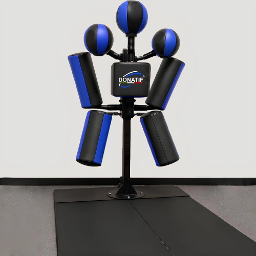 Sac de frappe au sol - Cible de boxe et coussin de frappe - SP44 - Vue complète Utilisation