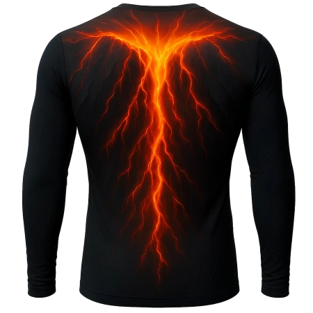 Maglietta a Maniche Lunghe Vulcano Edition - M1 | Donatif - Visuale Laterale